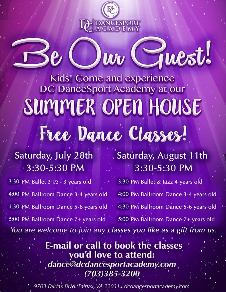 Summer Open House at DC DanceSport Academy