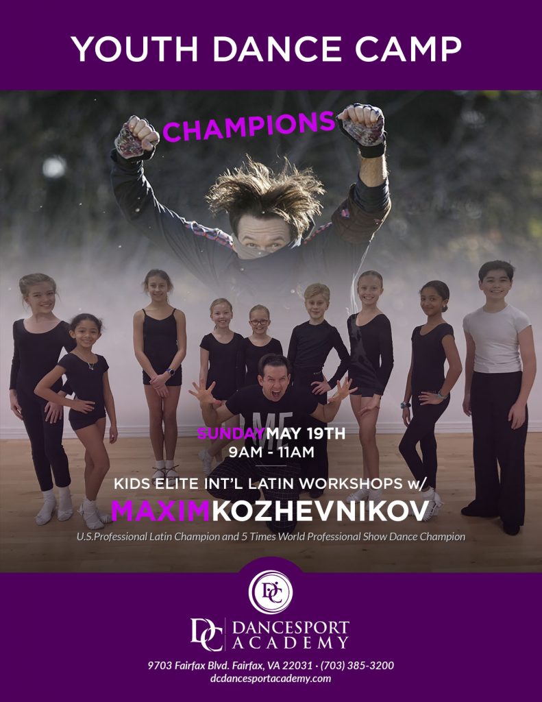 Youth Dance Camp w/ Maxim Kozhevnikov on Sunday, May 19, 2019