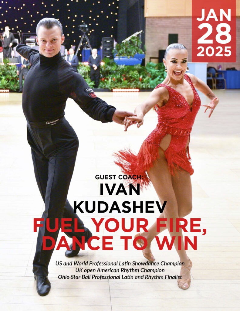 "Fuel Your Fire, Dance to Win" Elite Workshop with Ivan Kudashev on Tuesday, January 28 at DC DanceSport Academy in Fairfax, VA